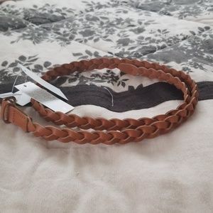 Light brown woven belt